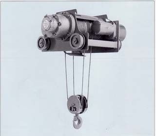 รอกสลิงไฟฟ้า HITACHI รุ่น DOUBLE-RAIL TYPE HOIST - เอ็ม ดี เจริญผล - รอกไฟฟ้า