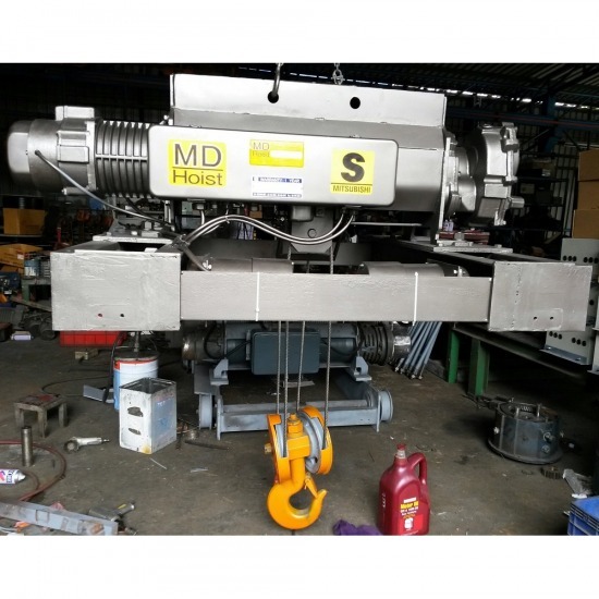 รอกสลิงไฟฟ้า MITSUBISHI รางคู่ มือสอง