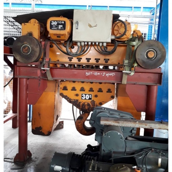 รอกโซ่ KITO 30 ton รุ่น ES - รอกไฟฟ้ามือสอง - เอ็ม.ดี. เจริญผล รอกไฟฟ้า